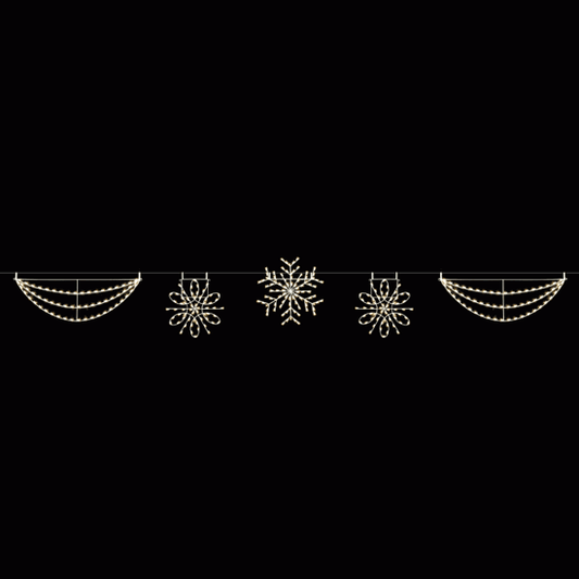 40' Traditional Snowflake Skyline