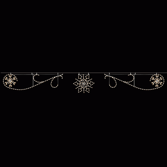 40' Snowflake and Scrolls Skyline