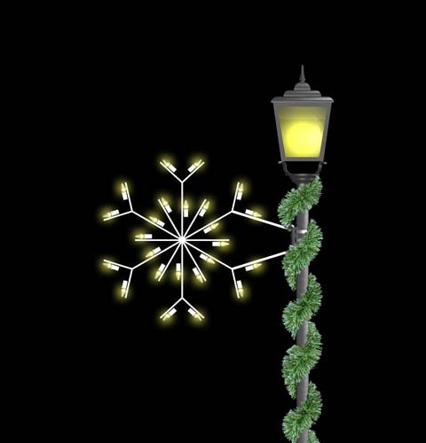 2' Forked Snowflake