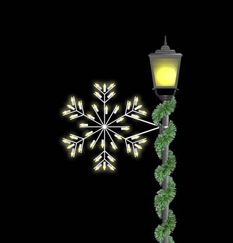 2' Deluxe Forked Snowflake