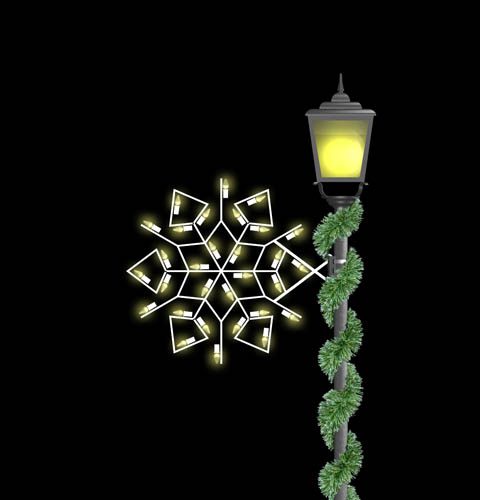 2' Winterfest Diamond Snowflake