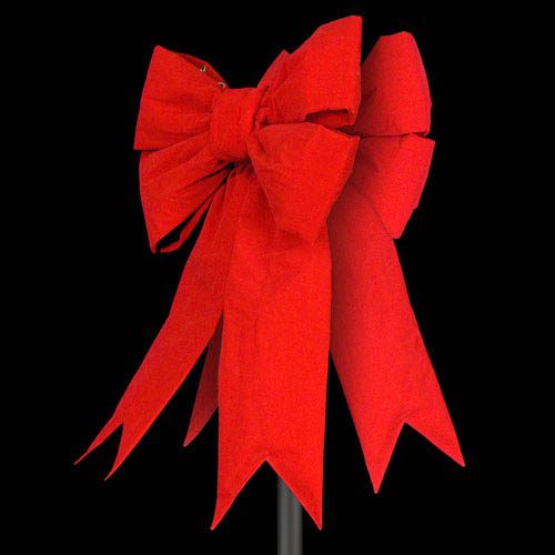 3D Red Velvet Structural Bow