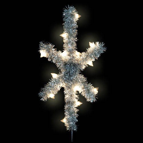 Silver Starburst Tree Topper