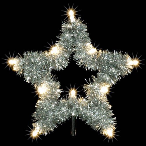 Silver Star Tree Topper