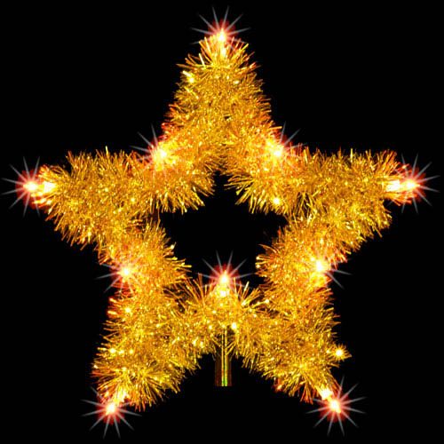 Yellow/Gold Star Tree Topper