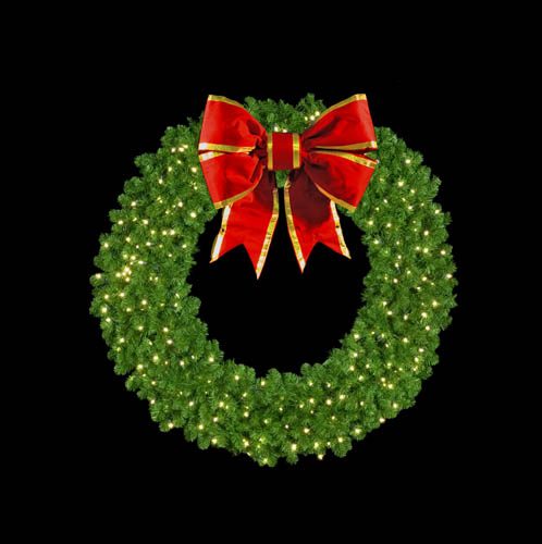Mountain Pine Wreath with LED Mini Lights
