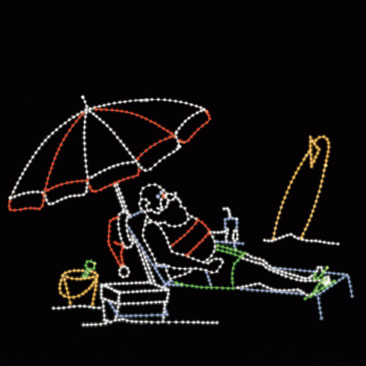 10' x 15' Sunning Santa