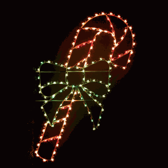 8' Candy Cane with Bow