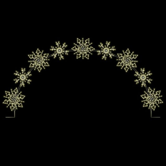 25' x 16.5' Deluxe Winterfest Diamond Snowflake Arch
