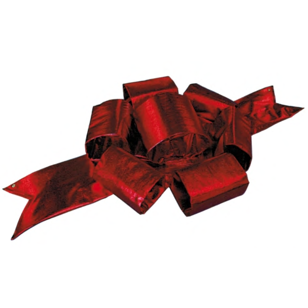 Nylon Puff Bow - Canada Red