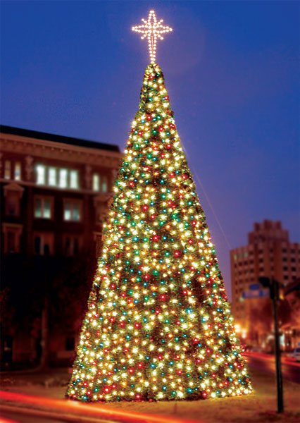 LED Natural Garland Panel Tree