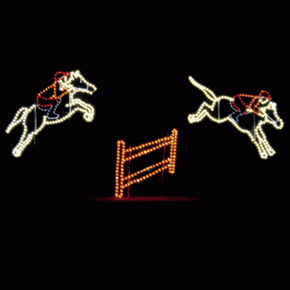 13' Animated Jumping Horse