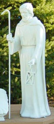 Life Size - Joseph with Staff - White Finish
