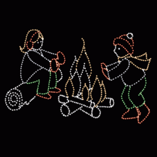 8' x 12' Kids and Campfire