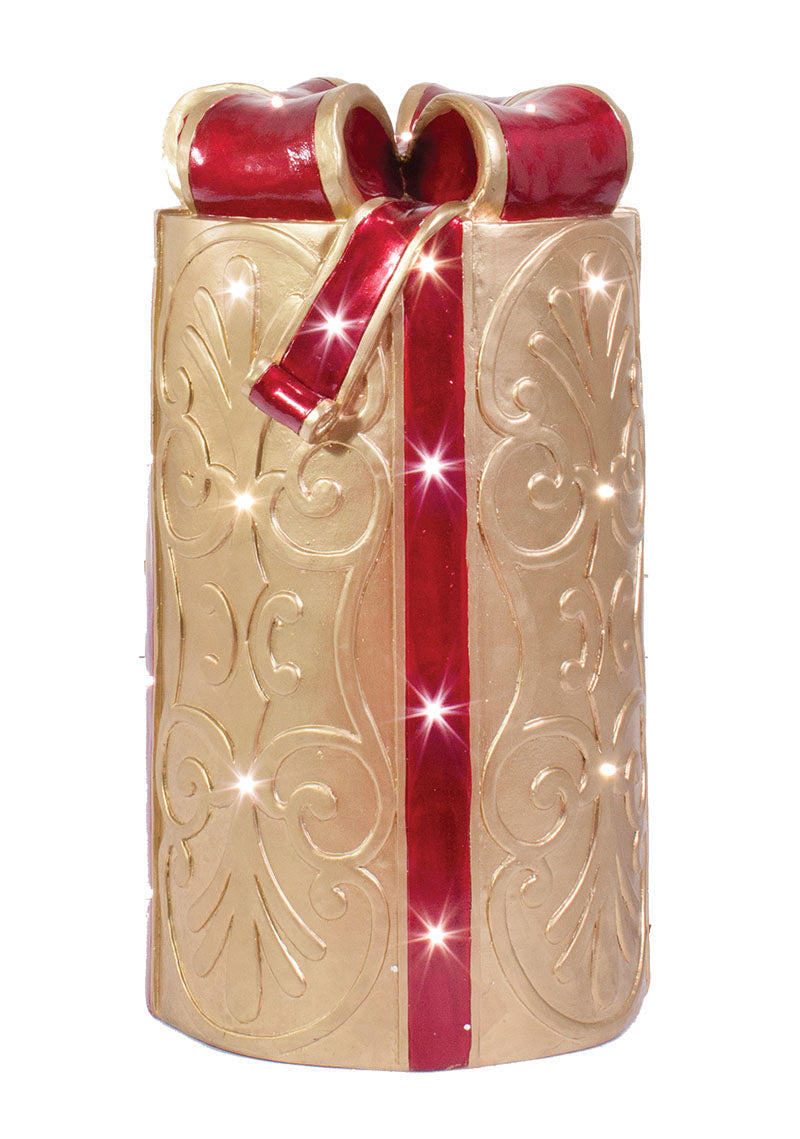 Lit Round Fiberglass Gift Box