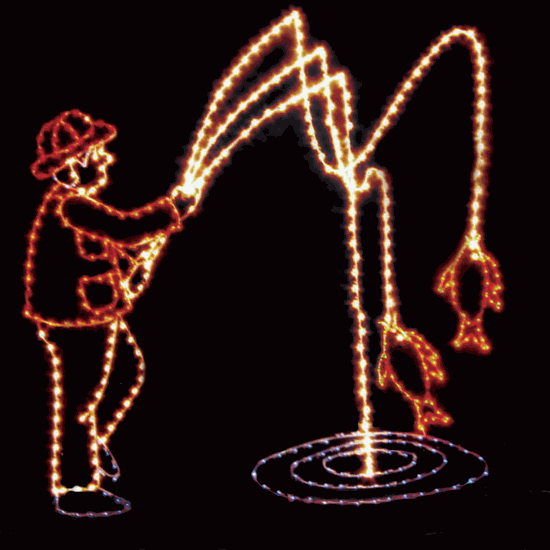 12' x 12' Animated Fisherman