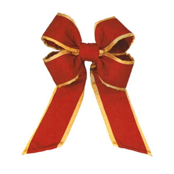 Old Glory Red Gold Trim Recycled Nylon Bow