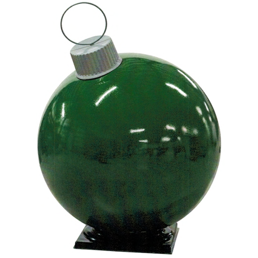 Green Fiberglass Ornament with Cap