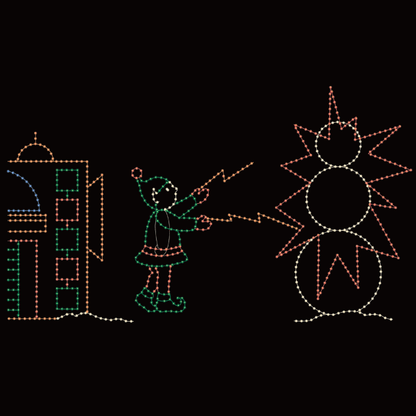 15' x 45' Animated Snowman Machine