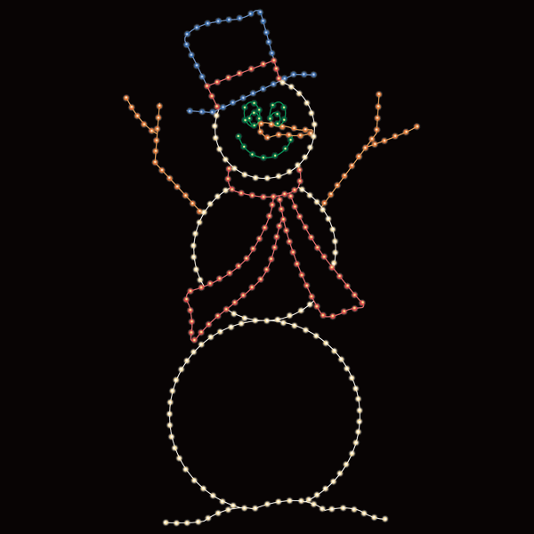 15' x 45' Animated Snowman Machine