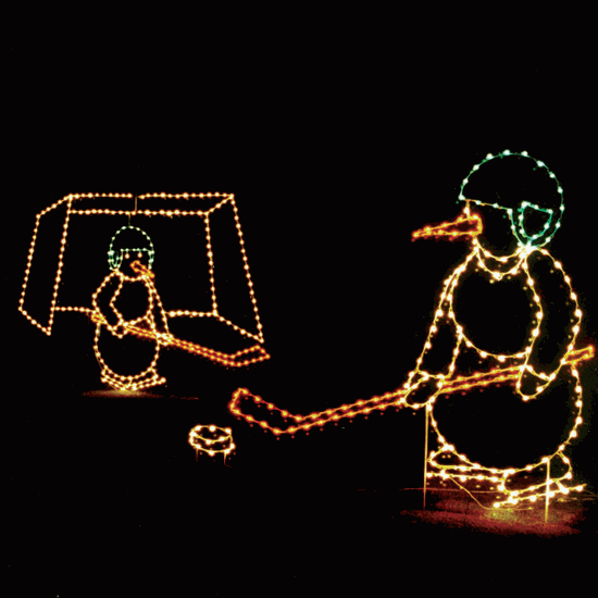 8' x 20' Hockey Snowmen