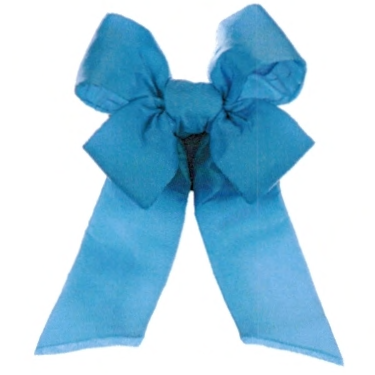 Spring Bluebird Nylon Bow