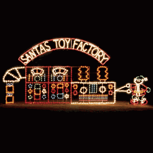 15' x 30' Animated Santa's Toy Factory
