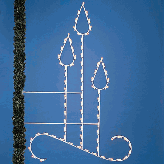 8' Triple Candle