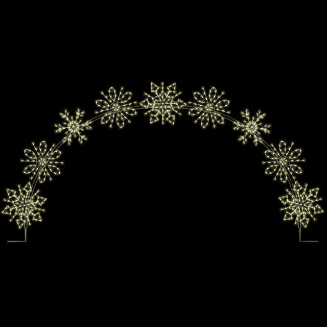 25' x 16.5' Winterfest Diamond Snowflake Arch